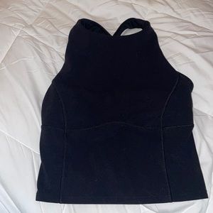 Lululemon black high neck workout top